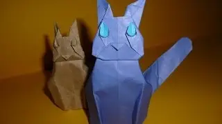 Origami Cat Instructions (Robin Glynn)