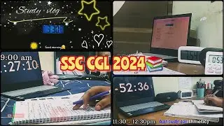SSC CGL 2024❤️&zwj;🔥Study Vlog📚| A day🌞in Life OF SSC Aspirants | Self study 📖