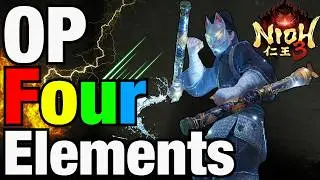 OP 4 ELEMENT STUN NINJA Build in Nioh 3