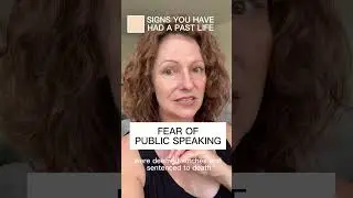 Fear of public speaking stems from a past life | Dr Toni Reilly