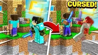 Using a CURSED Minecraft Skin to PRANK Players! (Minecraft Trolling)