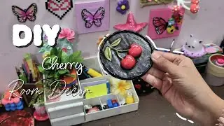 DIY Cherry Room Decor | aesthetic art | The Harjeet Studio