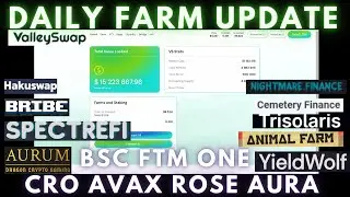 Daily Degen Farm Update | BSC-FTM-ONE-CRO-AVAX-POLY-AURA | New Farms and L2s