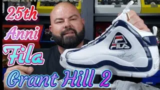 SNEAKER REVIEW - FILA GRANT HILL 2 - 25th Anniversary -  SNEAKER ON FEET WHITE/NAVY/RED