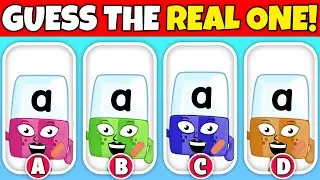 СМОЖЕТЕ ЛИ ВЫ УГАДАТЬ НАСТОЯЩУЮ А?! 👀 | 🔠🎶ПЕРСОНАЖИ ИЗ АЛФАВИТНЫХ БЛОКОВ | Угадайте настоящую! I ...