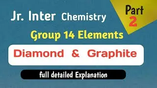 Jr. Chemistry |Diamond & Graphite Structures|Group 14 elements |Carbon Family | 2marks , 4marks Qs