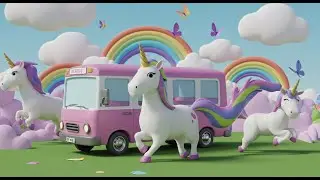 The Unicorns on the Bus | Fantasy Song for Kids | Nursery Rhymes and Baby Songs