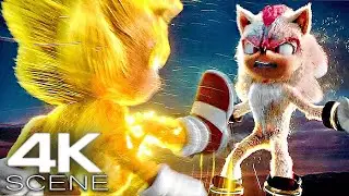 SONIC 3 _ Super Sonic Vs Super Shadow Fight Scene (2024) Sonic The Hedgehog 3 Movie Clip 4K UHD
