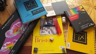 Mejores papeles para dibujar canson mix media strathmore caran d'ache y otros materiales de dibujo