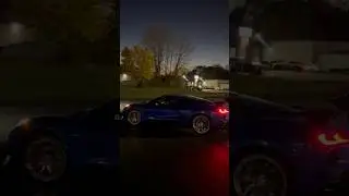 C8 Corvette loses traction trying to send it 😂🔥 #viral