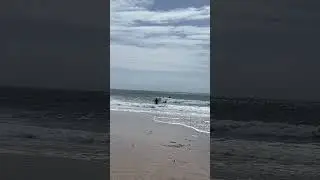 Surfing the waves at Carcavelos beach Portugal #surfing #surf #surfboard #carcavelos September 2023