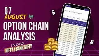 7th August | Chart Analysis NIFTY & BANKNIFTY | Option Chain Analysis by OptionsForTomorrow
