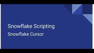 Snowflake Cursor
