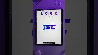 TSC Lettermark Logo Design Concept 🔥 design By iPad Pro M1 | Affinity designer #shorts #logo