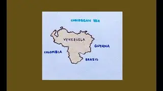 Venezuela map drawing | original voice tutorials #satisfying #creativeart #drawingforbeginners