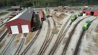 White Pass & Yukon Route, Alaska in 4k - Summer 2025 - Facilities, drone and run by's.