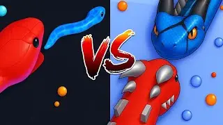SNAKE CLASH IO🐍 VS SNAKE HERO🐍 BEST MOBILE GAME COMPARISON 🐍 #snakeclash #gaming #4