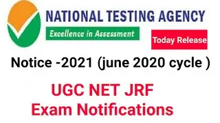 NTA UGC NET JRF 2021 EXAM DATE NOTIFICATIONS TODAY RELEASE