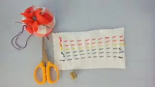 Handwork From Home - A Rainbow of Running Stitches