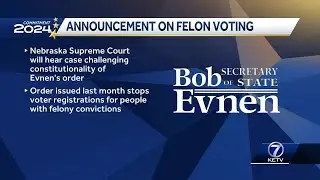 Announcement on felon voting