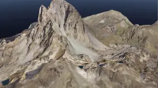 Mod&eacute;lisation 3D du Pic du midi d'Ossau par photogramm&eacute;trie a&eacute;rienne