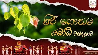 සිරි ගෞතම බෝධි වන්දනාව  | 2025.07.06 | 06.00 PM