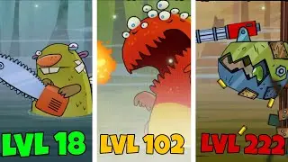 Swamp Attack: All Boss Battles (Evil Mode) - Maxed Out Weapons And Defenses