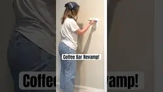 Kitchen Revamp PT. 1- tackling my coffee station #diy #makeover