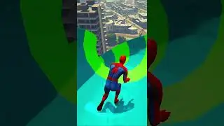 Spiderman Pool Jump #spiderman #spidermangtav #spidermangta #gtamode #gtav  #franklingtav  #gta