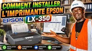 Comment connecter et installer l'imprimante matricielle Epson LX-350 #epson#imprimante#epsonprinter
