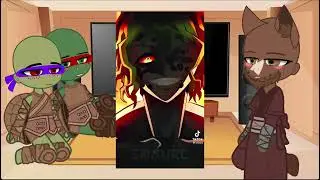 Tmnt react to Mikey and Leo as Daki and gyutaro//tmnt//kny//no ship//Mikey fem