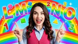 Learn Letters L M N O & Shapes, Numbers & Colors Fun Learning with Miss Rose