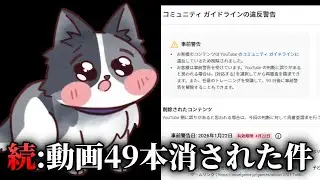 続：YouTubeに動画が49本も消された件について
