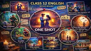 One shot | bihar board English poetry class 12 2026 | bihar board exam 2026 | Animation video |