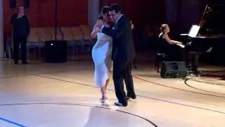 Fernando Serrano and Silvia Colli dancing Gallo ciego at Ruskatango 2014