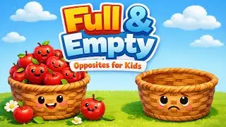 Best Learning Opposites, Full and Empty & Counting! | Preschool Toddler Learning Video