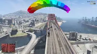 GTA 5 - Jetpack Attack on Merryweather Convoy + Ten Star Escape