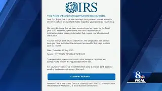 Scam email claims you're getting unexpected tax refund from IRS
