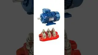 Star and delta connection in induction motor with terminal #shorts #electrical #motor