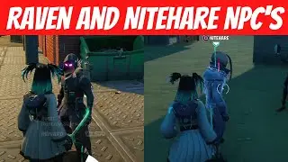 2 New NPC's location Raven and Nitehare in Fortnite Season  8