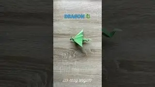 EASY DRAGON ORIGAMI TUTORIAL | HOW TO MAKE SIMPLE PAPER DRAGON ORIGAMI | HOW TO DIY DRAGON ORIGAMI