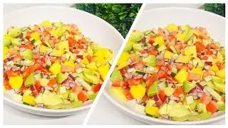 ЛЕГКО И ВКУСНО! Рецепт сладко-острого салата с манго