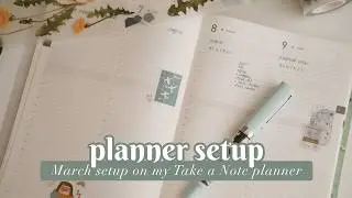 Plan with me; March weekly setup and decorating my Take a note planner