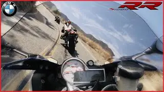 BMW S1000RR - Canyon run - Triple RR chasing around