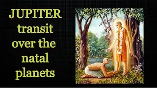 JUPITER transit over the natal planets Hindi Vedic astrology