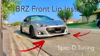 Subaru BRZ Front Lip Install - Spec D Tuning