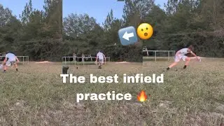 The BEST infield practice to become a better player! #baseballszn #practice 