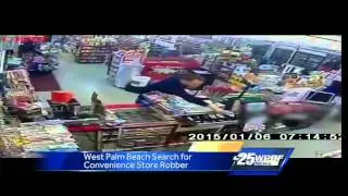 Caught on Camera: West Palm Beach convenience store robbery