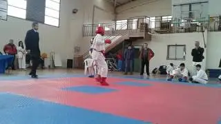 Benjamin Manns Campeon Kumite Campeonato Nacional Liga Escolar Chile de Karate 2016