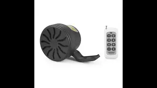Custom Car Horn with 6 Different Sounds with Wireless Remote Control USB Replacement Sound Speaker